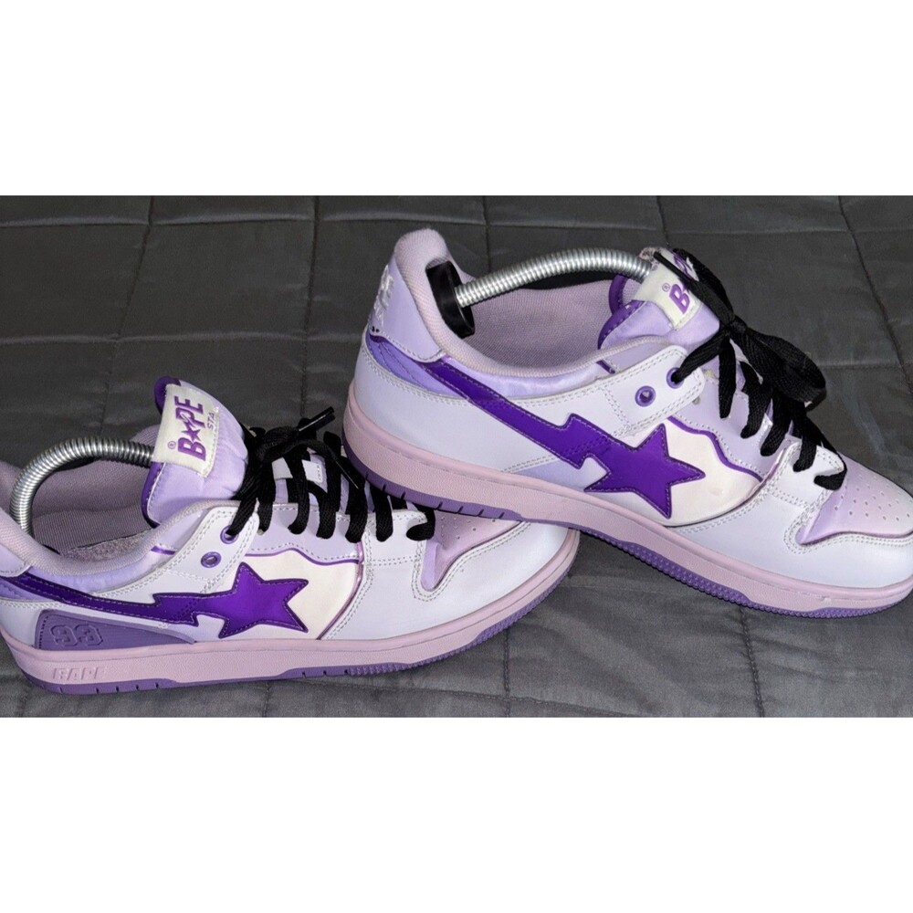 A Bathing Ape BAPE Sk8 Sta M1 ‘Purple’ Size 11 No Box - Picture 4 of 8